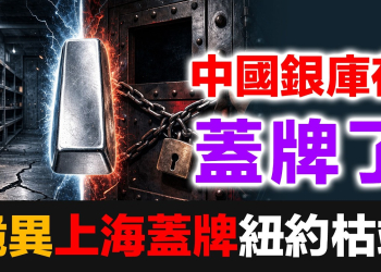 白銀庫存：紐約枯竭，上海蓋牌｜Comex 剩八千萬盎司，中國兩大交易所先後停報