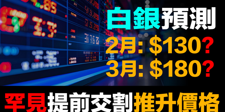 白銀$103歷史新高背後：COMEX正在經歷銀行擠兌｜7天提走26%庫存