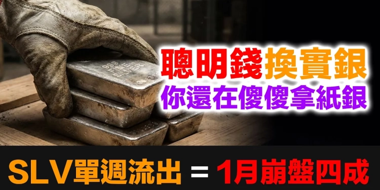 SLV單週流出是一月崩盤那週的四成！SLV發行商剛剛凍結另一基金贖回，你還在傻傻拿著憑證？