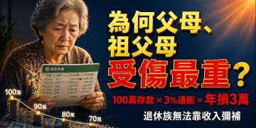 銀行定存正在讓你變窮！通膨每年吃掉你的購買力｜2026伊朗戰爭推高油價能源危機｜為何父母和祖父母受傷最重 (EP195)